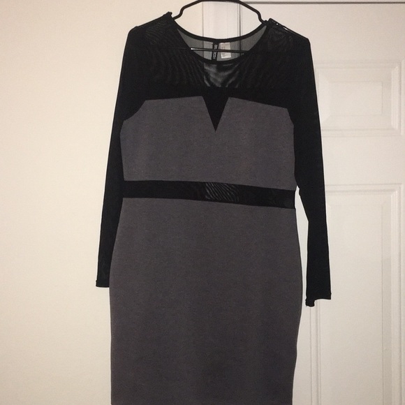 Black & Grey Party Dress - Picture 1 of 2